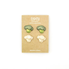 Load image into Gallery viewer, Broccoli/Cauliflower Studs - Pack of 2
